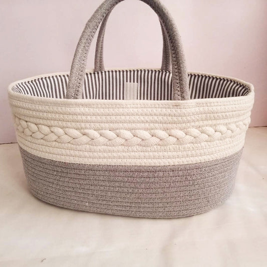 Plastic Portable Storage Basket White