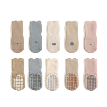 Cozy Animal Friends – Combed Cotton Terry Socks
