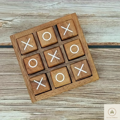 Wooden Tic-Tac-Toe Game – Classic Educational Board Game