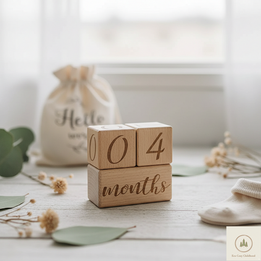 Wooden Photo Prop Blocks Set – Cute Accessories for Baby Photos