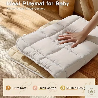 Eco-Friendly Wooden Baby Play Gym with 3 Hanging Toys – Foldable Developmental Activity Center for Newborns