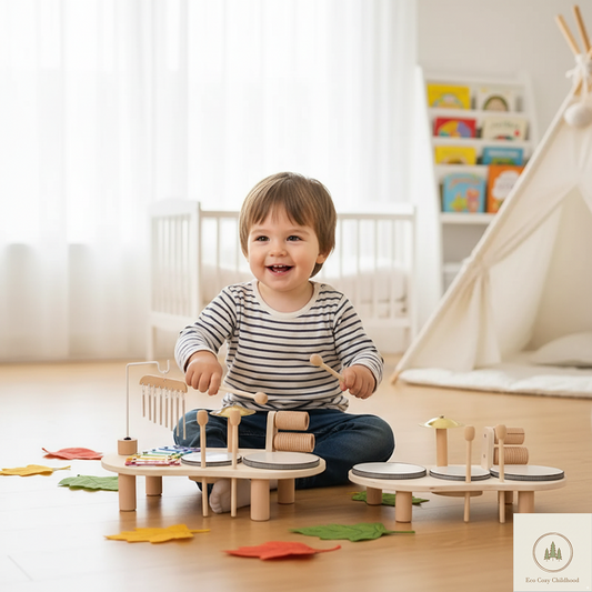 Wooden Kids Music Table – Sensory & Musical Toys for Toddlers
