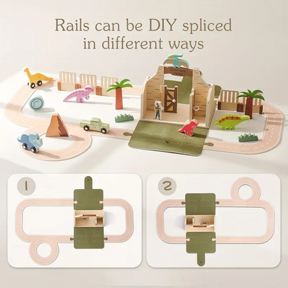 36-Piece Wooden Train Set – Educational Toy for Kids