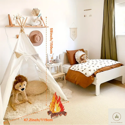 Kids Teepee Tent – Foldable Playhouse for Cozy Nursery & Playtime