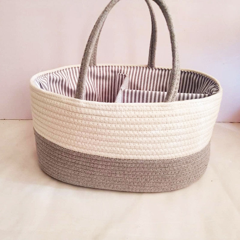 Minimalist Woven Picnic & Nursery Storage Basket