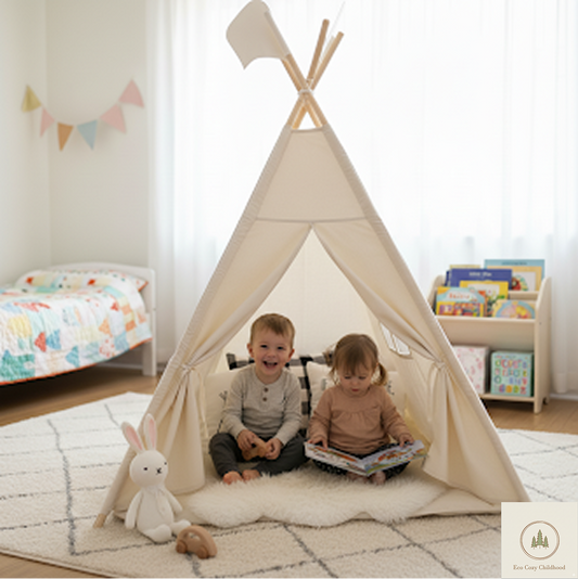 Kids Teepee Tent – Foldable Playhouse for Cozy Nursery & Playtime