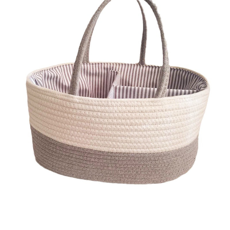 Minimalist Woven Picnic & Nursery Storage Basket