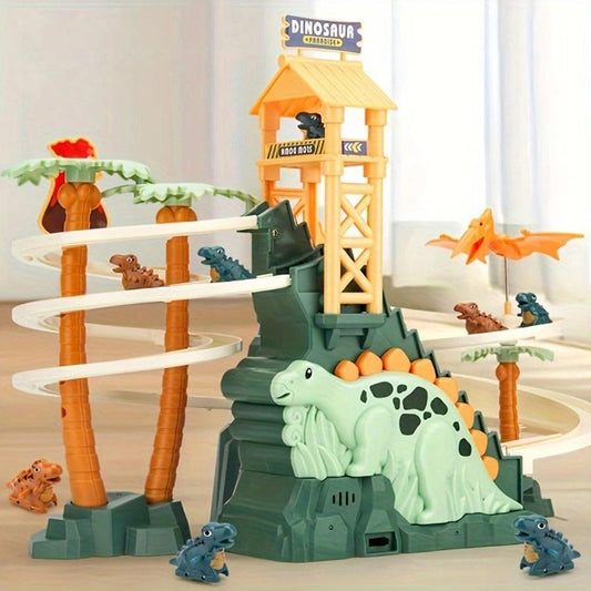Dinosaur Mountain Expedition – Electric Rail Car & Roller Coaster Set