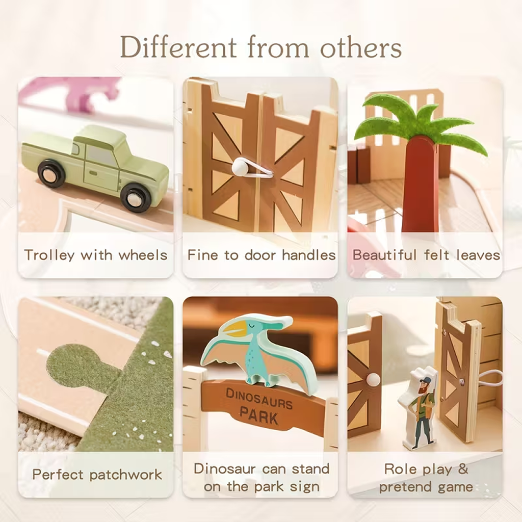 36-Piece Wooden Train Set – Educational Toy for Kids