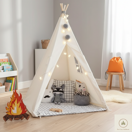 Kids Teepee Tent – Foldable Playhouse for Cozy Nursery & Playtime