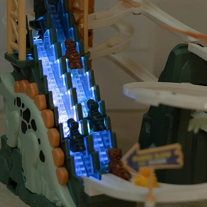 Dinosaur Mountain Expedition – Electric Rail Car & Roller Coaster Set
