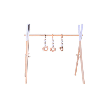 Nordic Eco-Wooden Baby Play Gym & Sensory Activity Frame