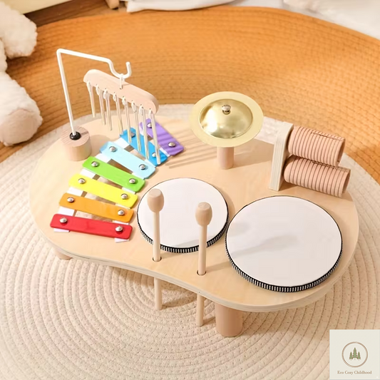 Wooden Kids Music Table – Sensory & Musical Toys for Toddlers