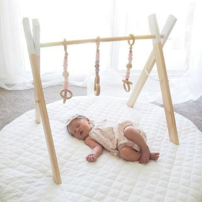 Nordic Eco-Wooden Baby Play Gym & Sensory Activity Frame