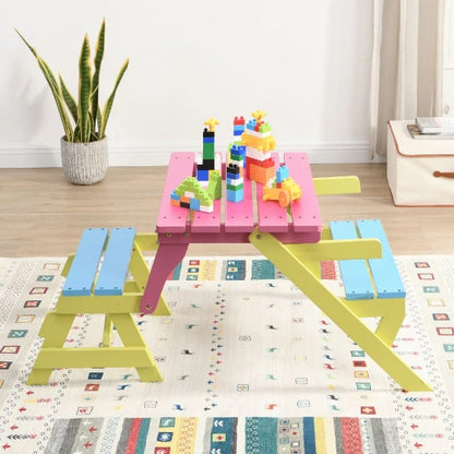 3-in-1 Multi-Functional Kids' Activity Set – Transforming Table & Bench Set