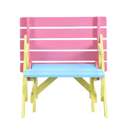 3-in-1 Multi-Functional Kids' Activity Set – Transforming Table & Bench Set