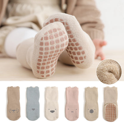 Cozy Animal Friends – Combed Cotton Terry Socks