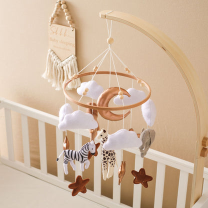 Woodland Forest Animal Crib Mobile – Felt Nursery Ceiling Decor