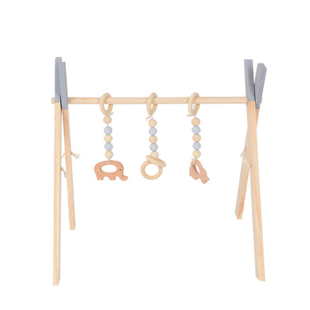 Nordic Eco-Wooden Baby Play Gym & Sensory Activity Frame