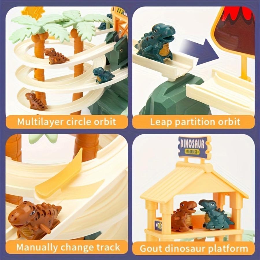 Dinosaur Mountain Expedition – Electric Rail Car & Roller Coaster Set