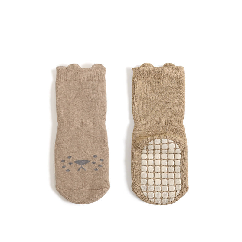 Cozy Animal Friends – Combed Cotton Terry Socks